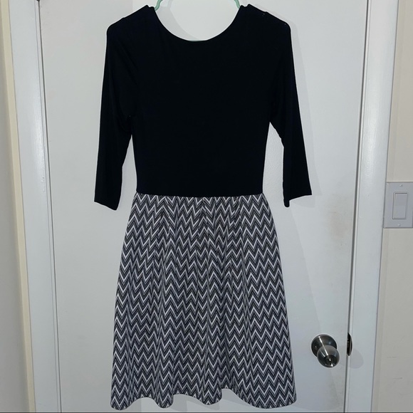 Modcloth Bistro Tasting Twofer Black White Dress S - Picture 5 of 5